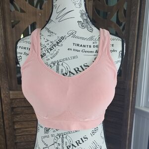 Seamless Pink Sports Bra Shapewear